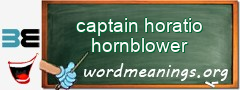 WordMeaning blackboard for captain horatio hornblower